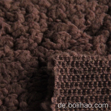 Einseitiger Sherpa-Fleece-Stoff aus 100% Polyester